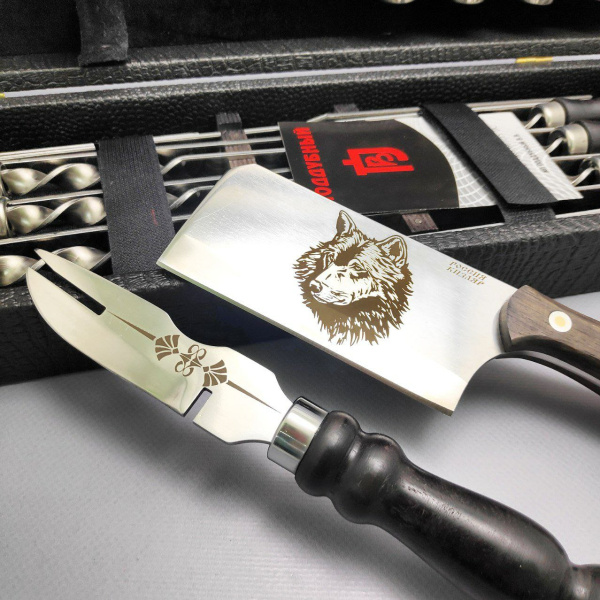 Набор для шашлыка и гриля в чемодане Царский №10.1 Кизляр России, 15 предметов